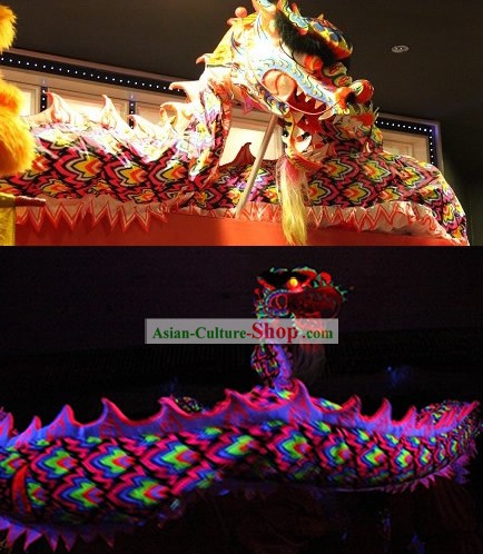 Glow in Dark Fluorescent Lumionous Dragon Dance Costume Complete Set