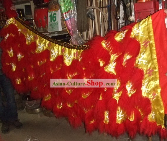Luminous Tiger Stripe Festival Celebration Lion Dance Body Tail Pants Claws Set