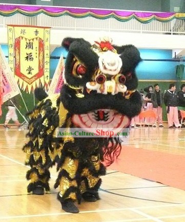 Festival Celebration Long Wool Lion Dance Costume Complete Set