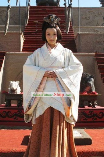 China Qin Dynasty Empress Clothing Complete Set