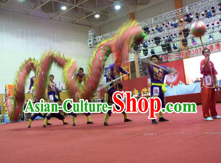 Traditional Chinese Southern Dragon Dance Costumes Complete Set
