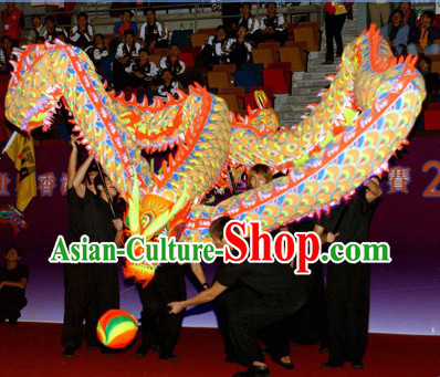 Professional Performance World Luminous Dragon Dance Championship Costumes Complete Set