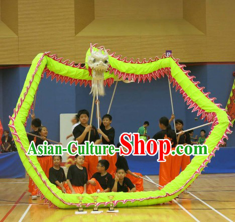 Primary School Kids Illuminated Dragon Dance Equipment Complete Set