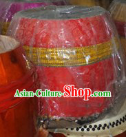 Traditional Handmade Red Dragon Dance and Lion Dance Drum