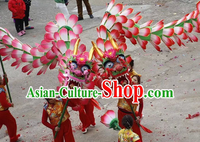 Bai Ye Long Hundreds of Flower Leaf Dragon Dance Costume Complete Set for Women