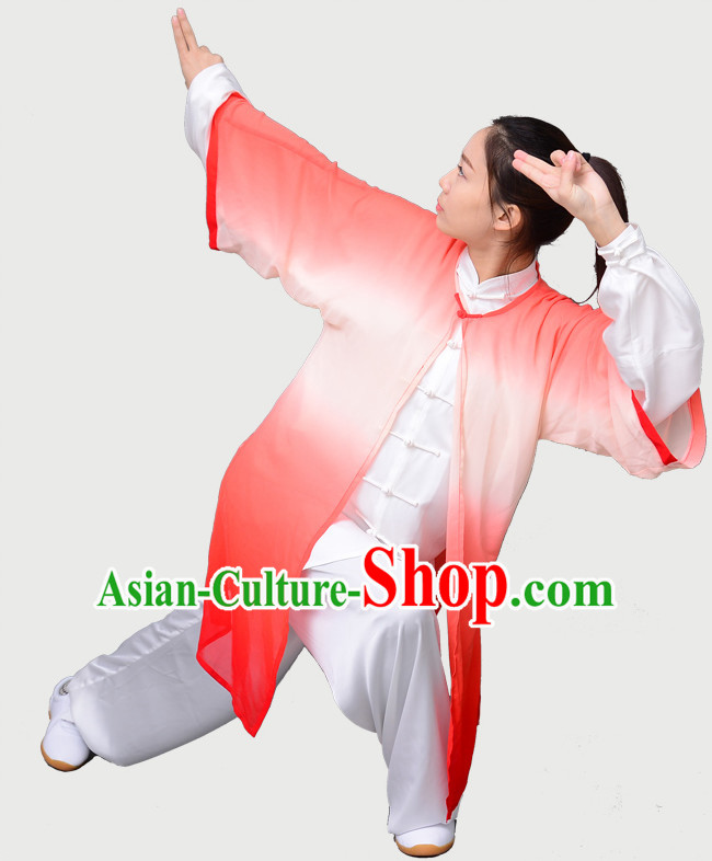 Top Chinese Traditional Competition Championship Tai Chi Taiji Clothing Three Pieces Suits Uniforms
