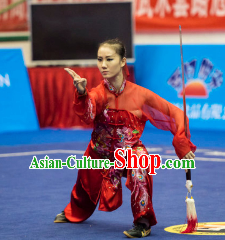 Top Female Taiji Quan Uniforms Kung Fu Suit Kung Fu Uniform Chinese Jacket Taiji Clothes Dress Dresses Kung Fu Clothing Embroidered Tai Chi Suits Custom Kung Fu Embroidery Uniforms