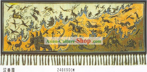 Batik Hanging-chinois Trésors anciens