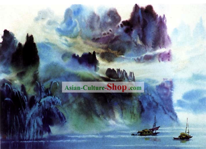 Paisagem Pintura chinesa Maravilha-Natureza