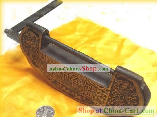 Chinese Palace Style Classic As One Wishes Large Archaized Copper Lock