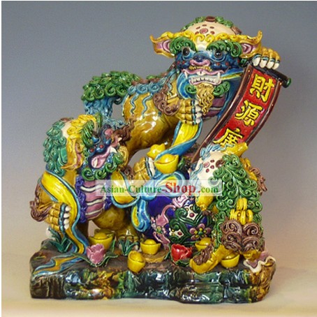 Chinese Cochin Ceramics-Announce Good News Lion