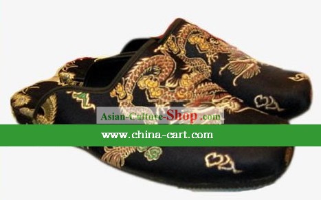 Chinese Hand Made Traditional Dragon Slippers(not available)