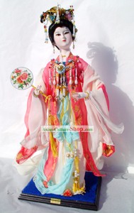 Handmade Pequim boneca Figurine Silk - Yang Guifei