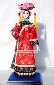 Handmade Peking Silk Figurine Doll - Ancient Empress