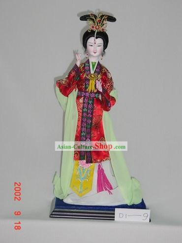 Handmade Peking Silk Figurine Doll - Palace Beautiful Empress