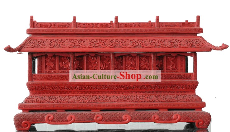 Mão chinês Carved Palácio laca Craft-Tian An Men Square (fora de estoque)