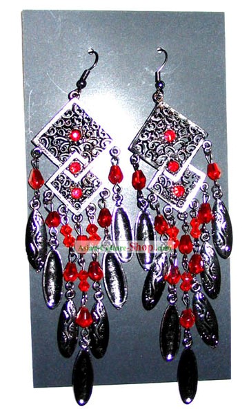 Tibet Stunning Silver Earrings