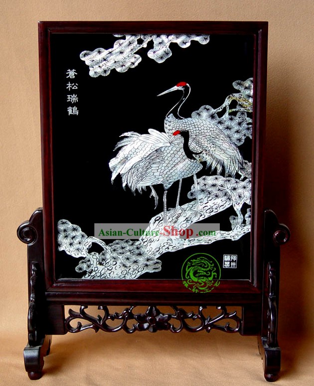 Yang Zhou laca Craft Longevidade-Cranes