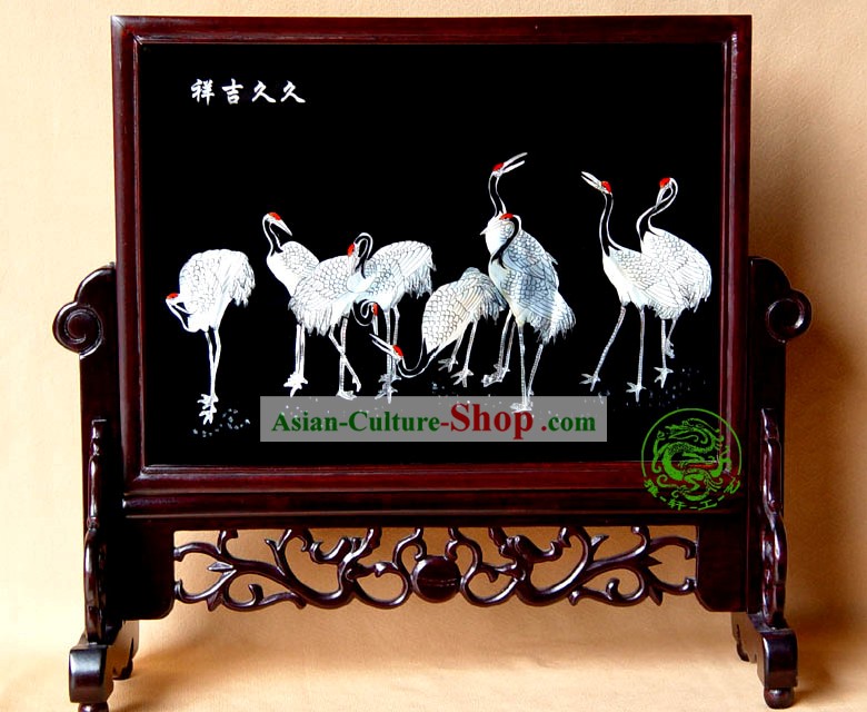 Yang Zhou Lacquer Craft-Holy Cranes