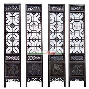 Noble Padauk Qing Dynasty Folding Screen