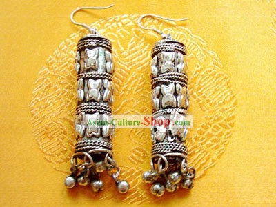 Boucles d'oreilles Argent du Tibet naturelles