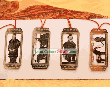 Clássica Chinesa Terra Cotta Guerreiro metal Bookmark