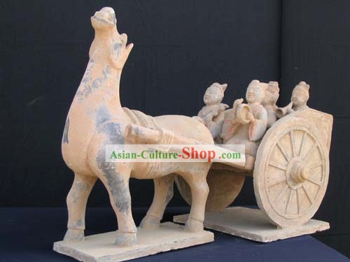 Xian classique Terra Cotta Warrior-cheval de voiture