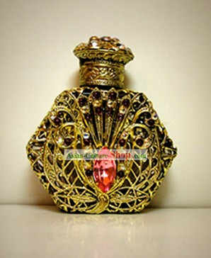 Cristal Bohemia Garrafa Perfume Artesanato 7