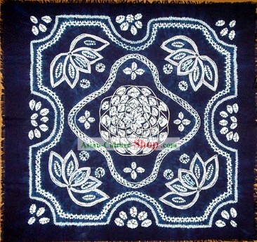 Hand Made Batik Tablecloth by Miao Tribe 1