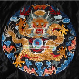 Chinese Hand Embroidery Fire Dragon Flake