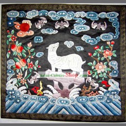 Qing Dynasty Fifth Grade Military Government Offical Hand Embroidery Flake