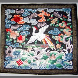Qing Dynasty Second Grade Civilian Hand Embroidery Flake