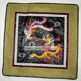 Chinese Classic Hand Made Embroidery Flake-Dragon and Phoenix