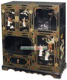 Chinese Large Palace Lacquer Ware Cabinet