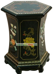 Chinese Palace Lacquer Ware Mound Sits