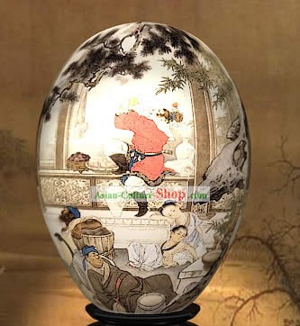 Chinese Wonders Hand Painted Colorful Egg-Heaven Fun of West Journey