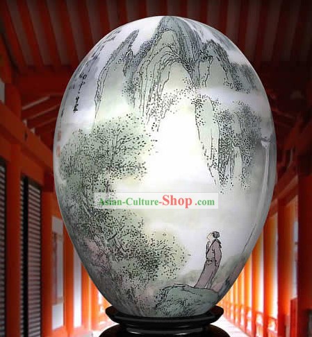 Mão Wonders chineses pintados coloridos Egg-Li Bai Poeta