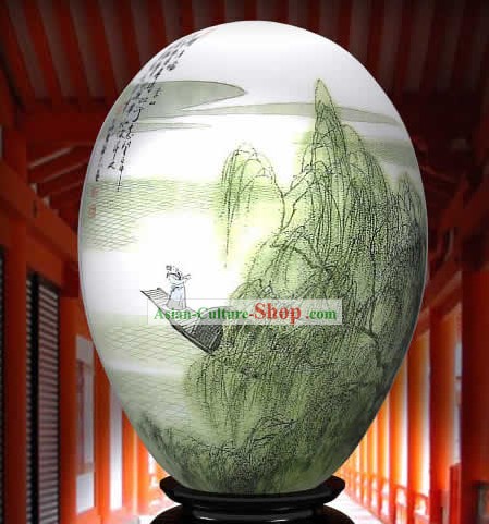 Chinese Wonders Hand Painted Colorful Egg-Su Dongpo Poet