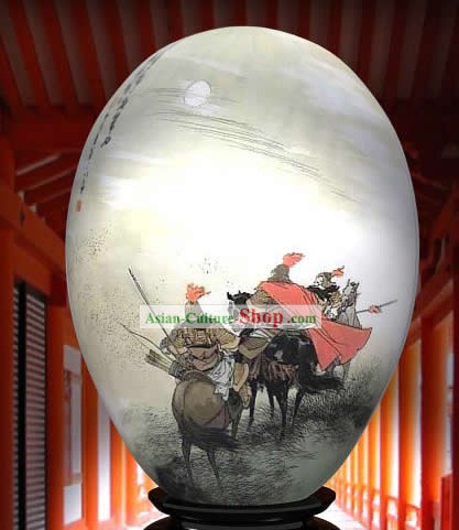 중국어 불가사의 핸드는 다채로운 계란 - 영웅 브라더스 그림을 페인 티드