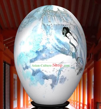 Chinese Wonder Hand Painted Colorful Egg-Beautiful Ancient Angel Painting