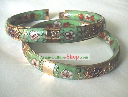 Jingde Cidade Primavera Bracelet Cloisonne