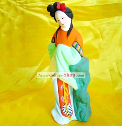 Mão de Pequim fez lodo Figurine-Lin Daiyu