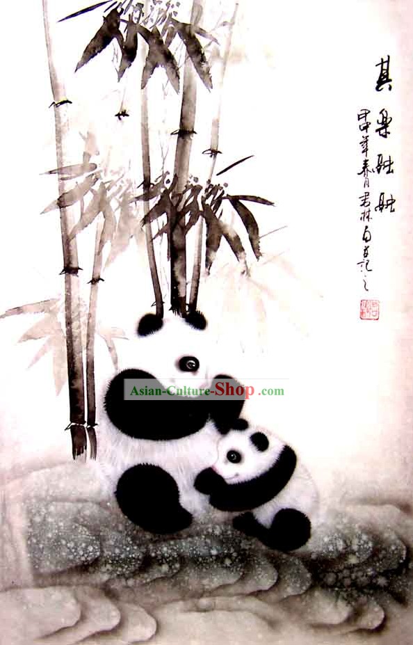 Lavar clássico Pintura Chinesa da China Panda-