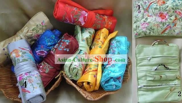Chinese Classic Handmade Long Silk Jewelry Pouches