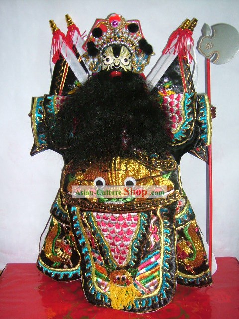 Chinese Classic Handpuppe-Zhang Fei of Five Tiger Generals