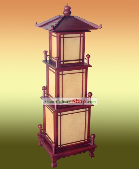 Unique Chinese Antique Style Lei Feng Tower Shape Floor Lamp