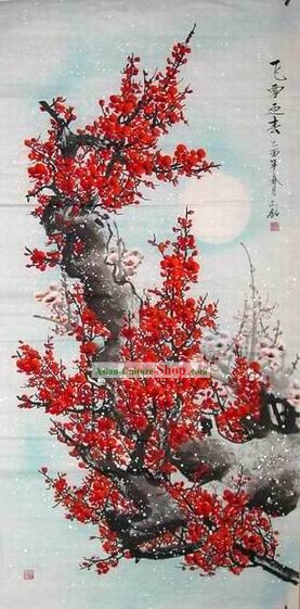 Neve Plum Blossom Pintura