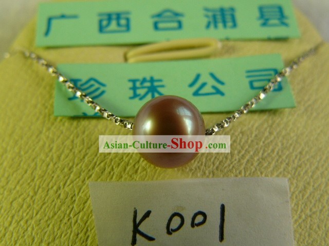 925 Prata Natural Pearl Necklace