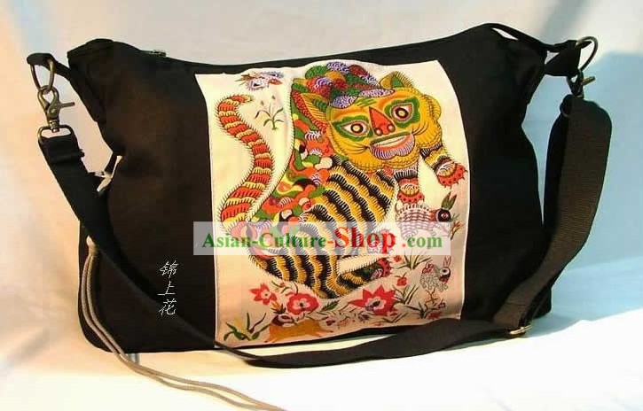 Batik clássico Admirável Tiger Bolsa Linho