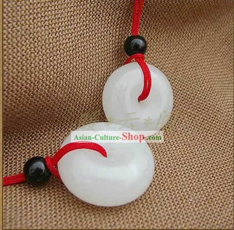 Chinese Suet Safety Bless Hetian Jade